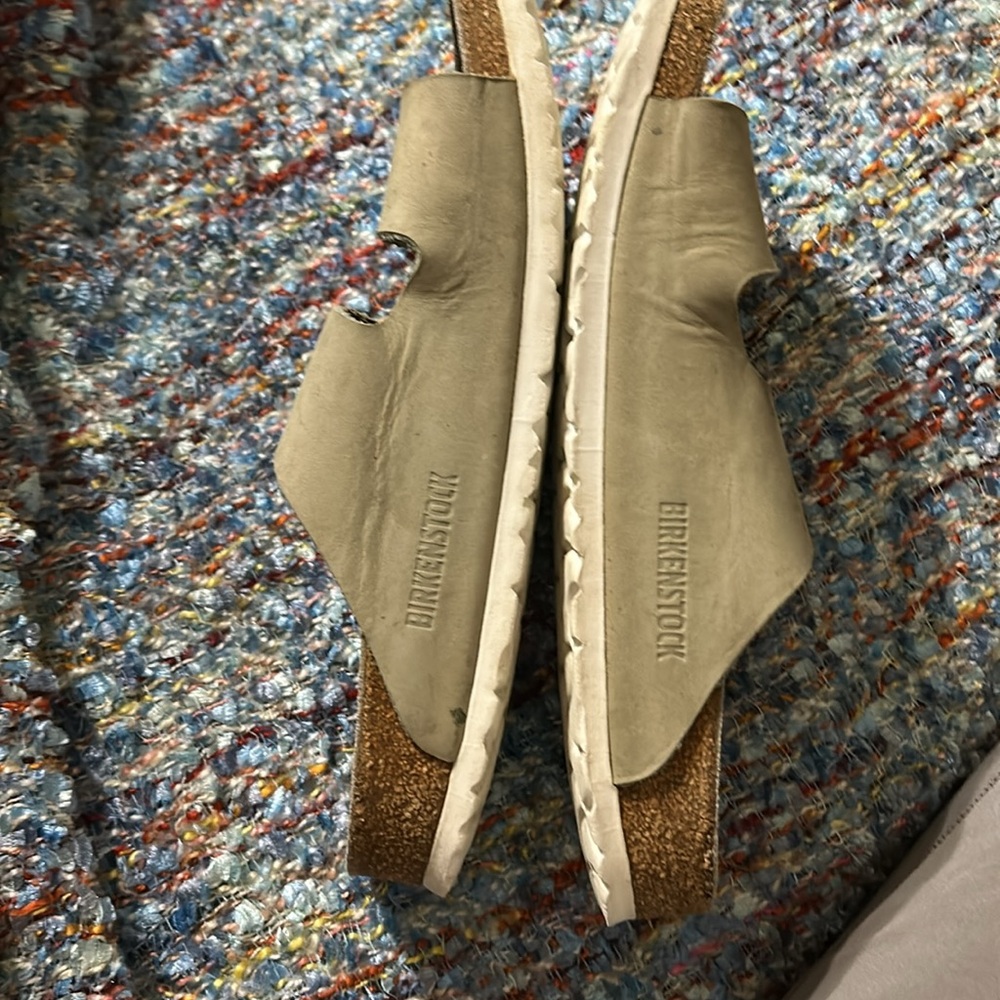 Birkenstock Arizona Soft Suede Unisex Two-Strap Sandals in Tan Sz 38 EUR - Picture 3 of 13
